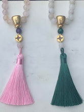 Load image into Gallery viewer, MALA - White Jade for Balance, Malachite for Transformation and Joy
