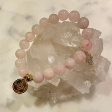 Load image into Gallery viewer, CHILDRENS COLECTION - ROSE QUARTZ - The Stone of Love with Protective Hand, 8mm (From 7 years)
