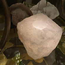 Load image into Gallery viewer, &quot;ICE&quot; QUARTZ CRYSTAL TEALIGHT CANDEL HOLDER, INTERIOR -  The Stone of Power
