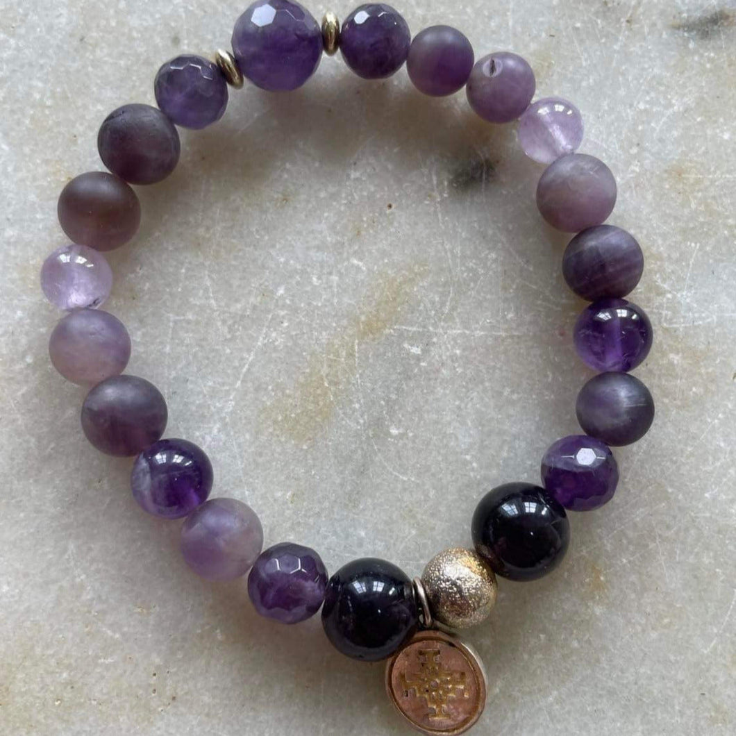 AMETHYST - The stone of Wealth and Health, 8mm