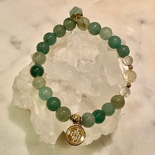 Load image into Gallery viewer, GREEN AVENTURINE EXCLUSIVE - The Stone of Wealth, Opportunites &amp; Mature Love 8mm
