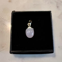 Load image into Gallery viewer, ROSE QUARTZ , CRYSTEL JEWELRY PENDANT, GOLD COATING 1,2cm
