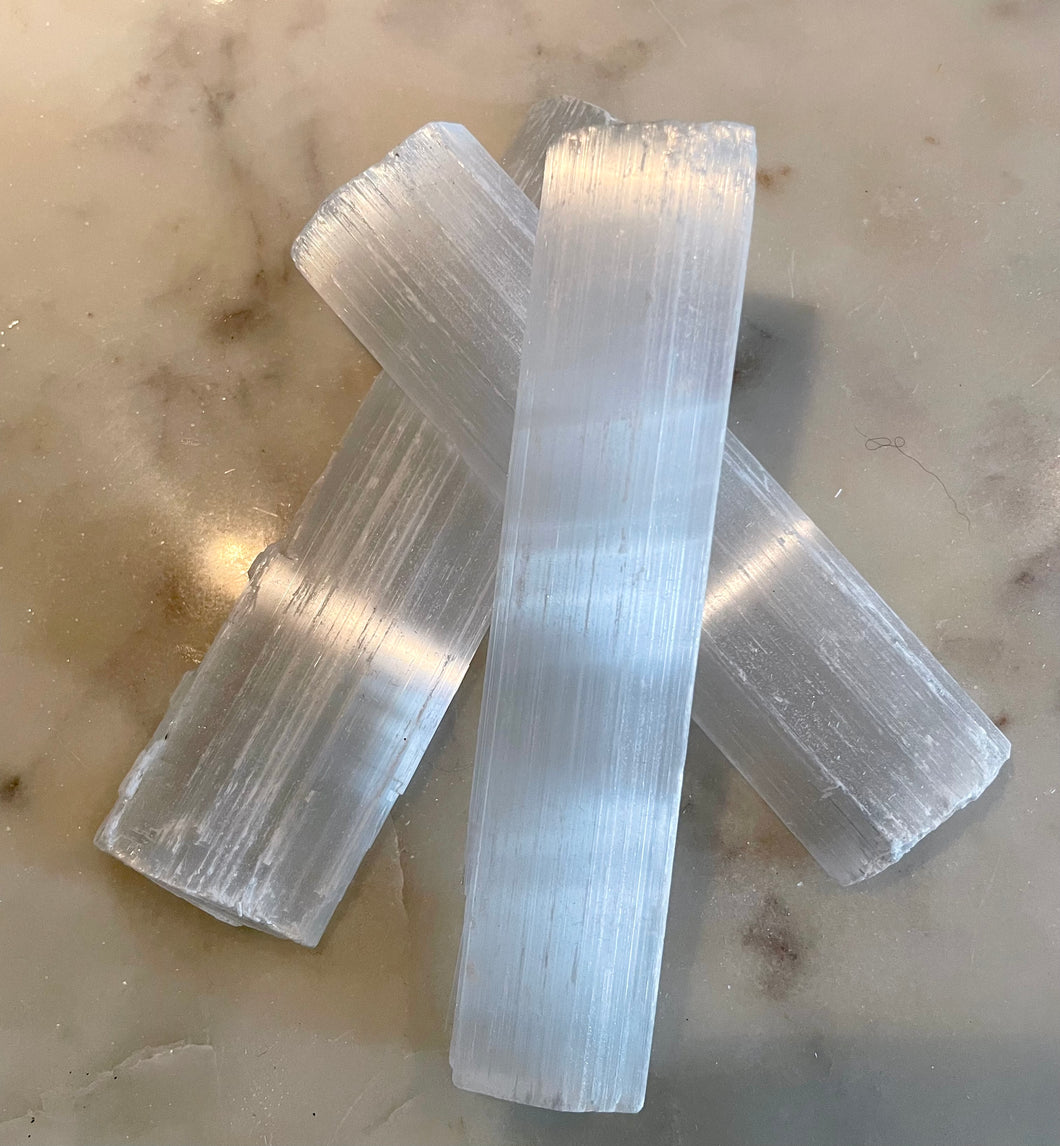 THE MAGIC SELENITE CRYSTAL WAND, INTERIOR -  The Stone of Purity & Protection